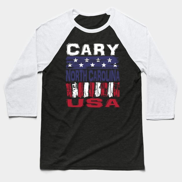 Cary North Carolina USA T-Shirt Baseball T-Shirt by Nerd_art